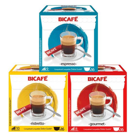 Imagem de Kit 48 Cápsulas Para Dolce Gusto Kit Degustação Café  Bicafé