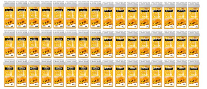 Imagem de Kit 48 Un Cera Depilatória Depimiel Roll-On Clássica 100g