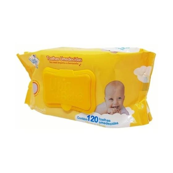 Imagem de Kit 480 Toalhas Lenços Umedecidos Upa Bebê Atacado 4 Pacotes