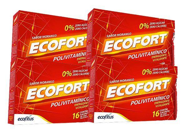 Imagem de Kit 4cx Ecofort Polivitaminico Energizante 16Un - Ecofitus