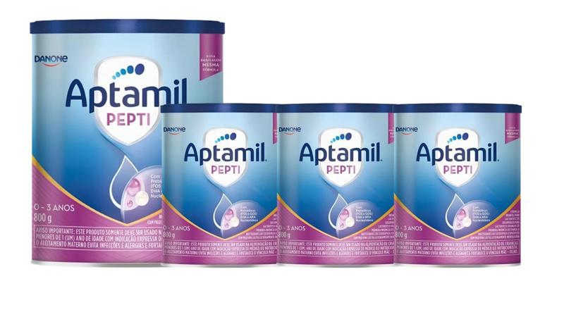 Imagem de Kit 4un Aptamil Pepti Proexpert Fórmula Infantil Danone-800g