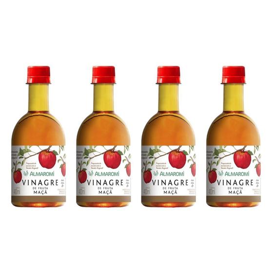 Imagem de Kit 4uni Vinagre de Maçã 400ml - Almaromi
