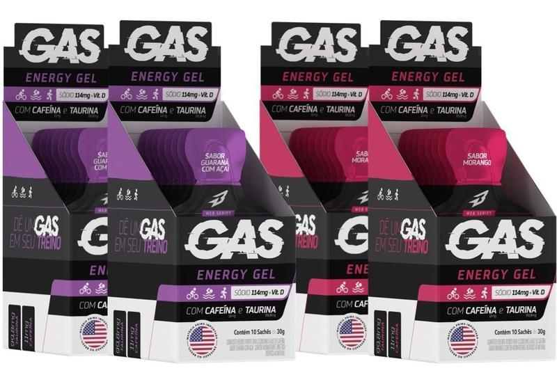 Imagem de Kit 4x Caixas Gas Gel Energético 40 Sachês Bodyaction