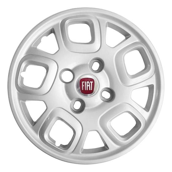 Imagem de Kit 4X Calota Fiatuno Attractive Aro 13 Emblema 222Cb