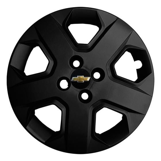 Kit 4X Calota Gm Cobalt Aro 15 Preto Emblema 372Cp - Grid - Calota para ...