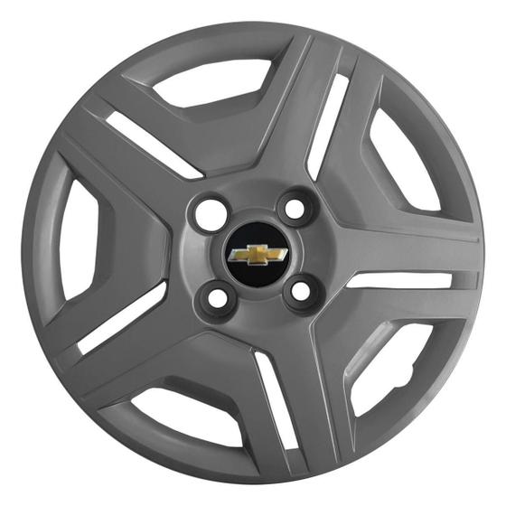 Kit 4X Calota Gm Onix Aro 14 Grafite Emblema 194Cb - Grid - Calota para ...