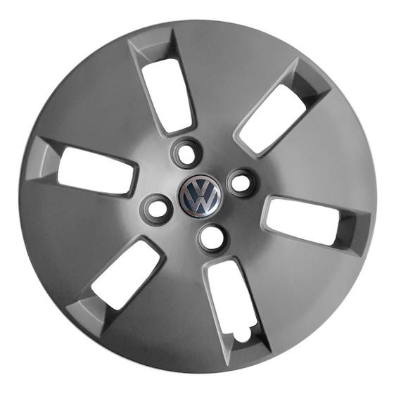 Imagem de Kit 4X Calota Volkswagen Aro 14 Grafite 188Cb