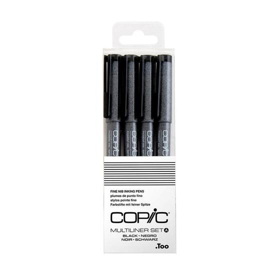 Imagem de Kit 4x Caneta Nanquim Copic Multi Liner Set A