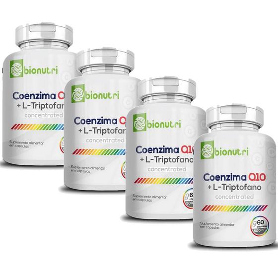 Imagem de Kit 4x Coenzima Q10 + L-Triptofano -  (60 Capsulas) - Bionutri