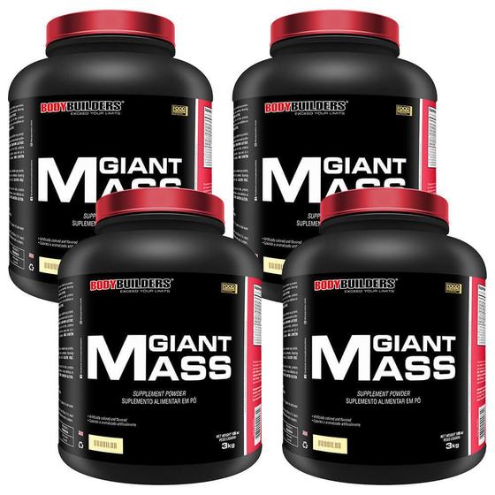 Kit 4x Giant Mass 3kg - Bodybuilders - Hipercalórico / Massa - Magazine ...