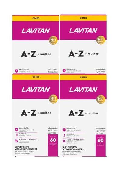 Imagem de Kit 4x Lavitan A-Z Mulher 60 Comprimidos - Cimed