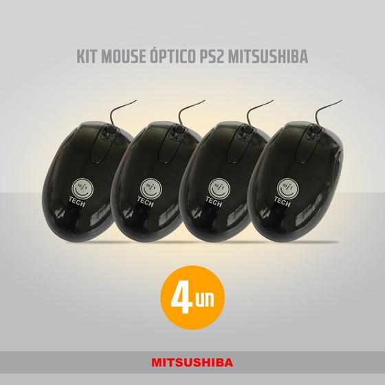 Kit Teclado e Mouse Ps2 Preto Mo-058 Mitsushiba