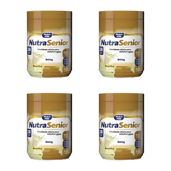 Imagem de Kit 4X Nutra Senior Adulto 50+ Complemento Alimentar 800g - 28 Vitaminas e Minerais