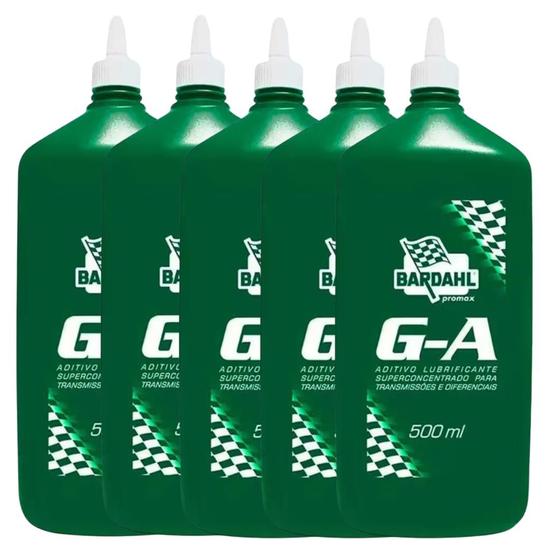 Imagem de Kit 5 Aditivo Bardahl GA 500ml Câmbio Transmissões Diferenciais Redutores Carros Caminhonetes Caminhões Tratores