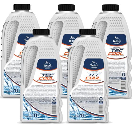 Kit 5 Águas desmineralizadas para bateria 1 Litro - Tecbril Menor preço em Kit 5 Águas desmineralizadas para bateria 1 Litro - Tecbril