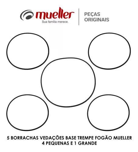 Imagem de Kit 5 Anel Vedação Bolacha Fogão Mueller 5 Bocas