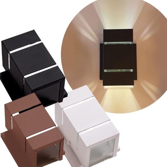 Kit 5 Arandelas 2 Focos 2 Frisos C/base Externa Parede Muro Ar1512 Decoração Menor preço em Kit 5 Arandelas 2 Focos 2 Frisos C/base Externa Parede Muro Ar1512 Decoração