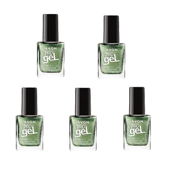 Imagem de Kit 5 Avon Esmalte Pro Gel Cor E Brilho Vitória Régia - 9Ml