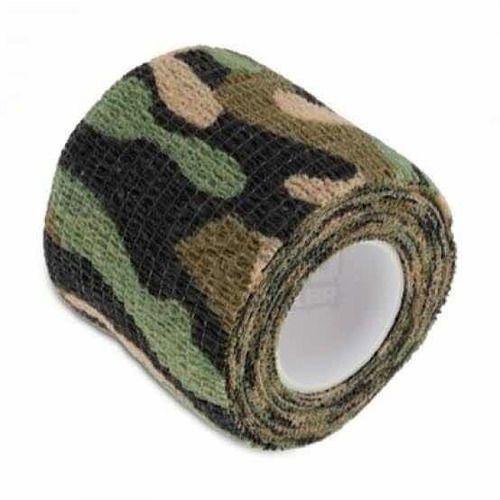 Imagem de Kit 5 Bandagens Elásticas Adesivas Atadura 5cmX5m Camuflada