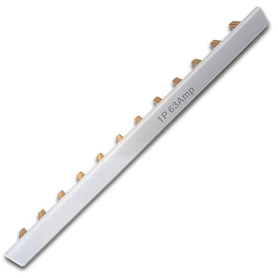 Imagem de Kit 5 Barramento Pente Monofásico Isolado Mono para Disjuntor com 12 Pinos de 63a