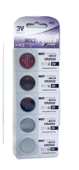 Imagem de Kit 5 Baterias CR2032 Lithium p/ Eletrônicos
