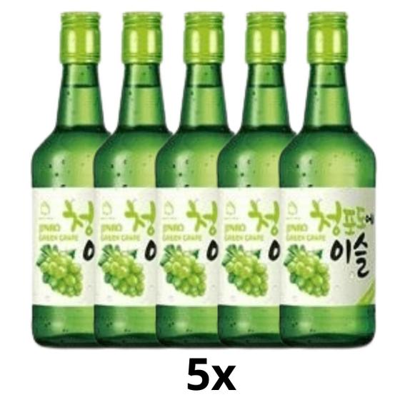 Imagem de Kit 5 Bebidas Coreana Soju Jinro 360Ml