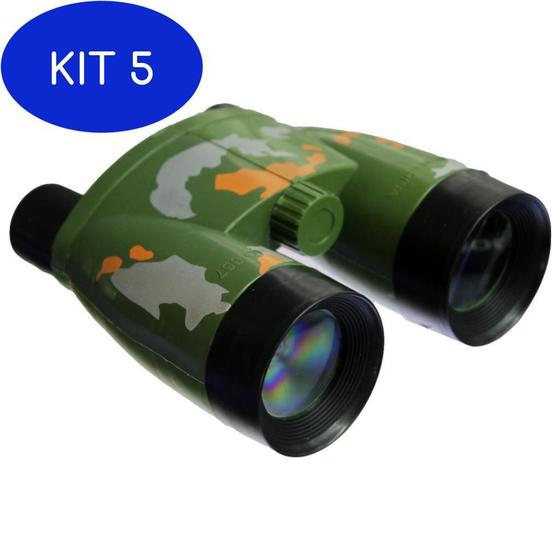 Kit 5 Binóculo Brinquedo Militar Camuflado Plástico Faz De Conta - Gici ...