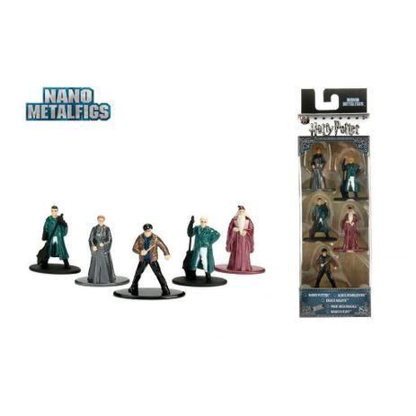 Imagem de kit 5 Bonecos Harry Potter Nano Metalfigs Hogwarts 4cm Jada