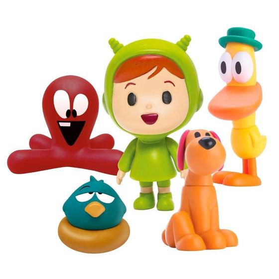 Imagem de Kit 5 Bonecos Infantis Turma Pocoyo - Cardoso Toys