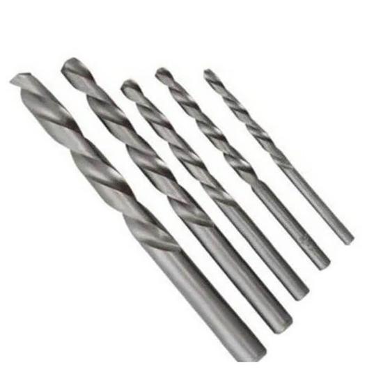 Imagem de Kit 5 Brocas p/ Metal Aço 4 5 6 8 10 mm Furadeira Helicoidal Cilíndrica Furar Rápido Usinagem - Star