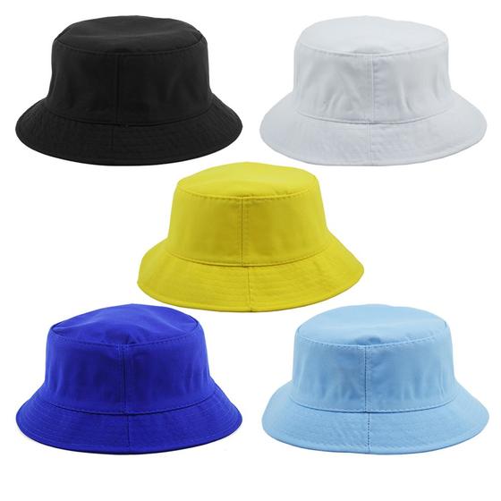 Imagem de Kit 5 Bucket Preto, Branco, Amarelo, Azul Royal E Azul Claro