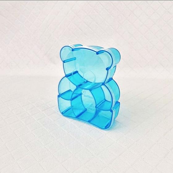 Imagem de Kit 5 Caixa Divisoria Urso Azul Transp. Festas e Aniversários