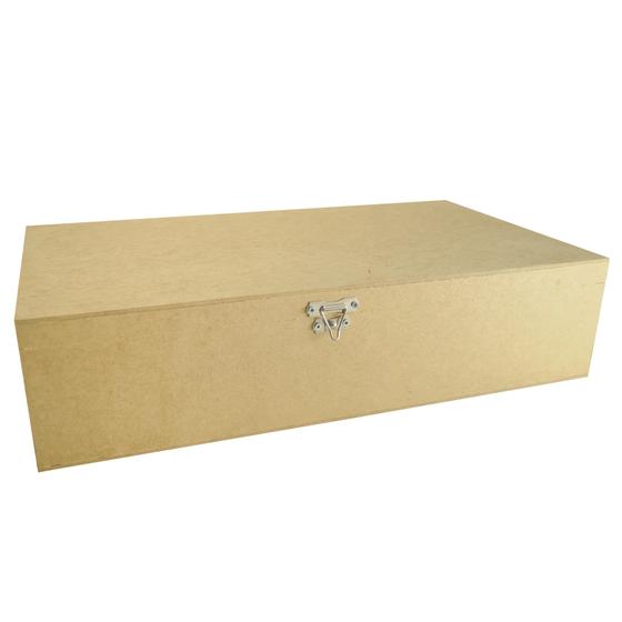 Kit 5 Caixa Retangular Dobradiça e Fecho 40x22x8 MDF 6mm Madeira Menor preço em Kit 5 Caixa Retangular Dobradiça e Fecho 40x22x8 MDF 6mm Madeira