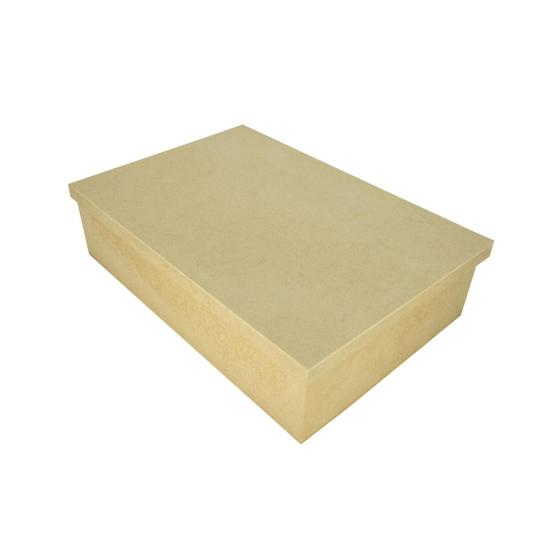 Kit 5 Caixa Retangular Tampa de Sapato 20x15x10 Mdf Madeira Menor preço em Kit 5 Caixa Retangular Tampa de Sapato 20x15x10 Mdf Madeira