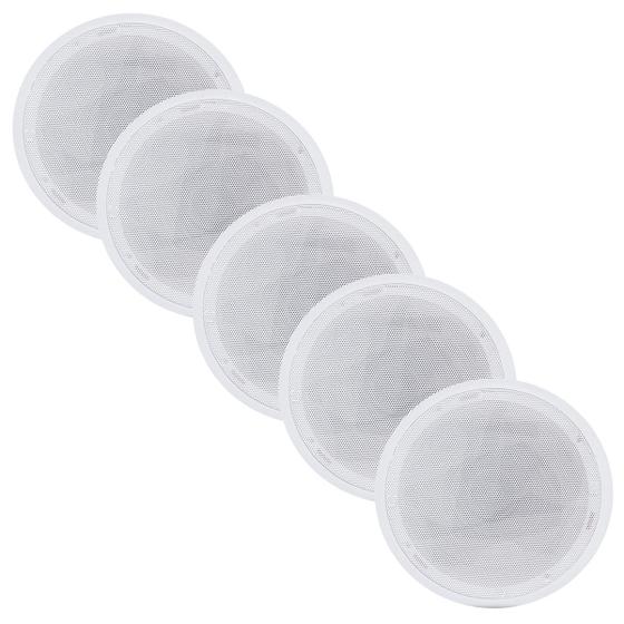 Imagem de Kit 5 Caixas Acusticas Teto Som Ambiente Arandela 55w