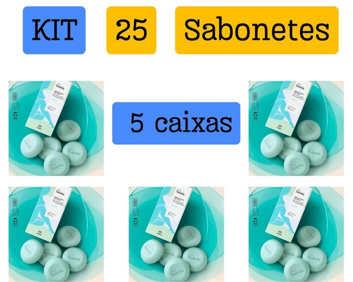 Kit 5 Caixas De Sabonete Em Barra Flor De Lis Total 25 Unid Mais Vendido Refrescante