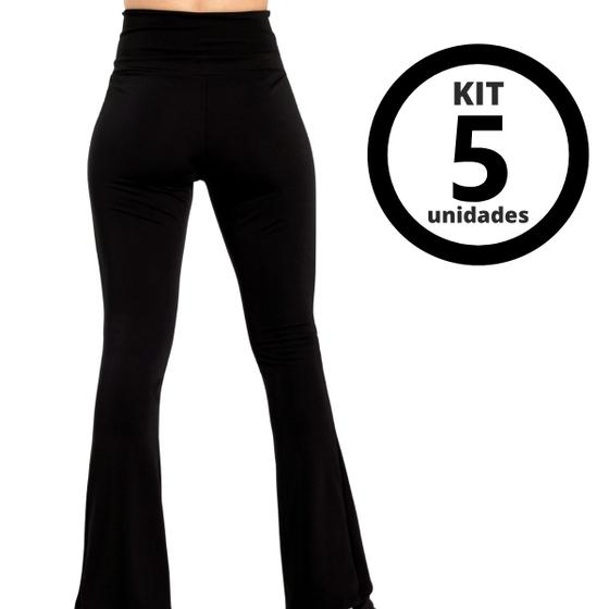 Imagem de Kit 5 Calça Bailarina Para Passeio Treino Caminhada Feminina