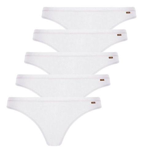 Imagem de Kit 5 Calcinha Tanga Clássica Algodão Loba Lupo 40354-001