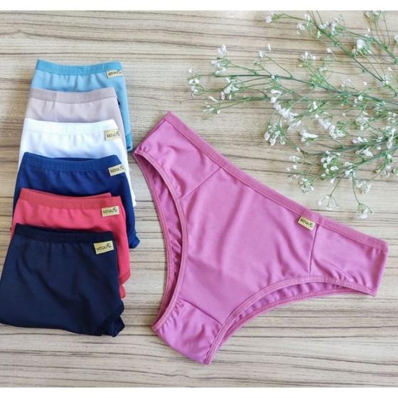 Imagem de KIT 5 Calcinha Tangão Lingerie Conforto Lisa