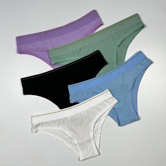 Imagem de Kit 5 Calcinhas Algodão Vel Lingerie TAM G