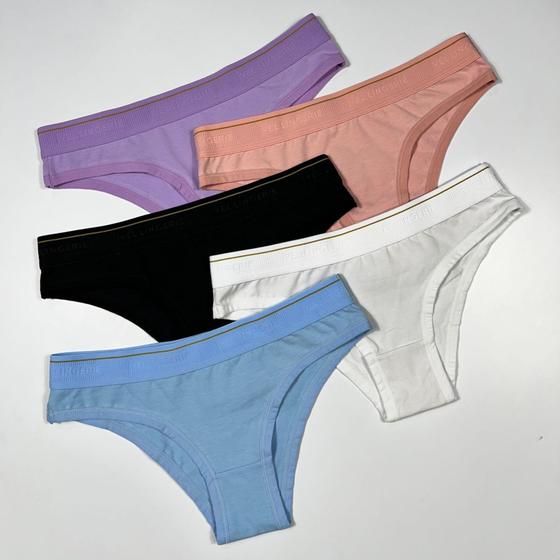 Kit 5 Calcinhas Algodão Vel Lingerie TAM M Imagem de Kit 5 Calcinhas Algodão Vel Lingerie TAM M