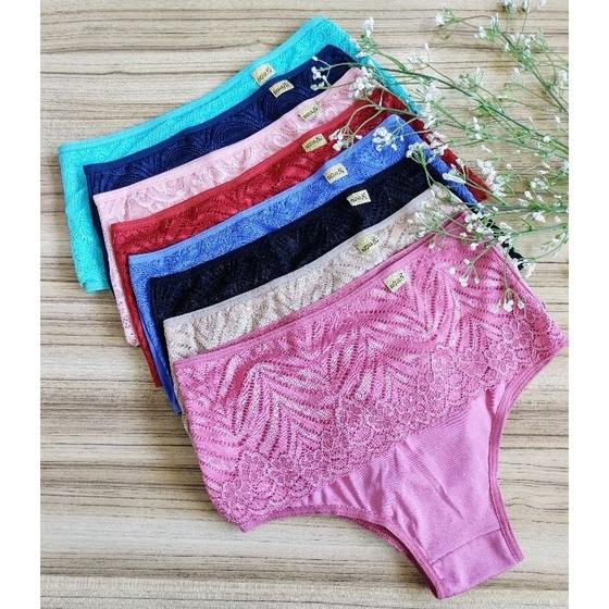 Imagem de KIT 5 Calçola Lingerie Calcinha Rendada