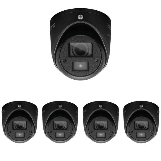 Imagem de Kit 5 Câmeras Multi HD 2 Megapixels 20m VHD 3220 MINI D BLACK Intelbras