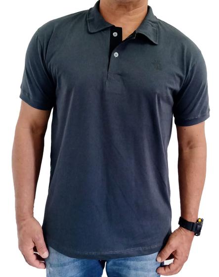 Imagem de kit 5 camisa polo masculina algodão marca toqref