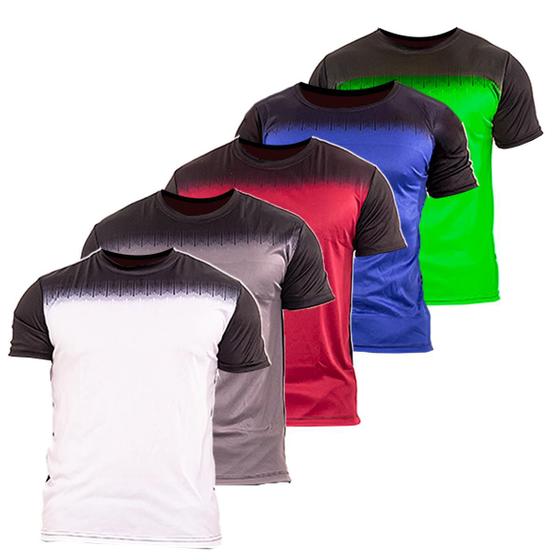 Imagem de Kit 5 camiseta camisa sublimada