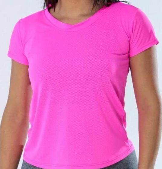 Imagem de Kit 5 Camiseta Dry Fit Feminina  Blusa Feminina  poliéster  Esportes  Academia