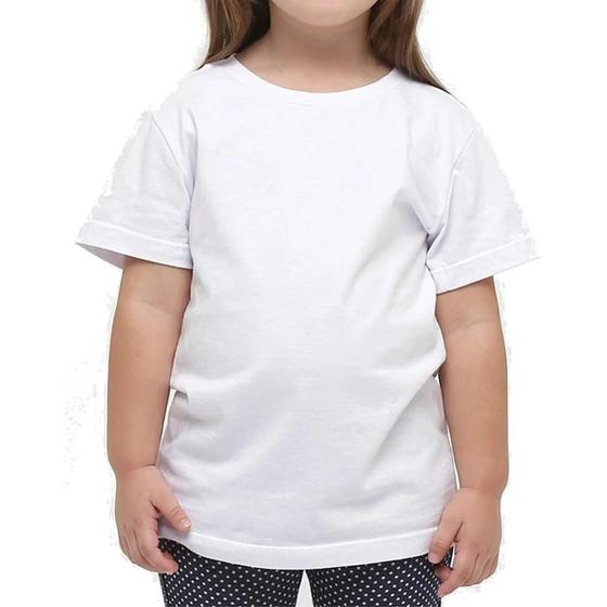 Imagem de Kit 5 Camiseta Infantil Criança Menina Menino Básica Lisa