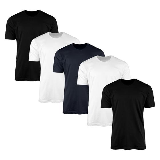 Kit 5 Camisetas AMGK Masculina Lisa Básica 100% Algodão Menor preço em Kit 5 Camisetas AMGK Masculina Lisa Básica 100% Algodão