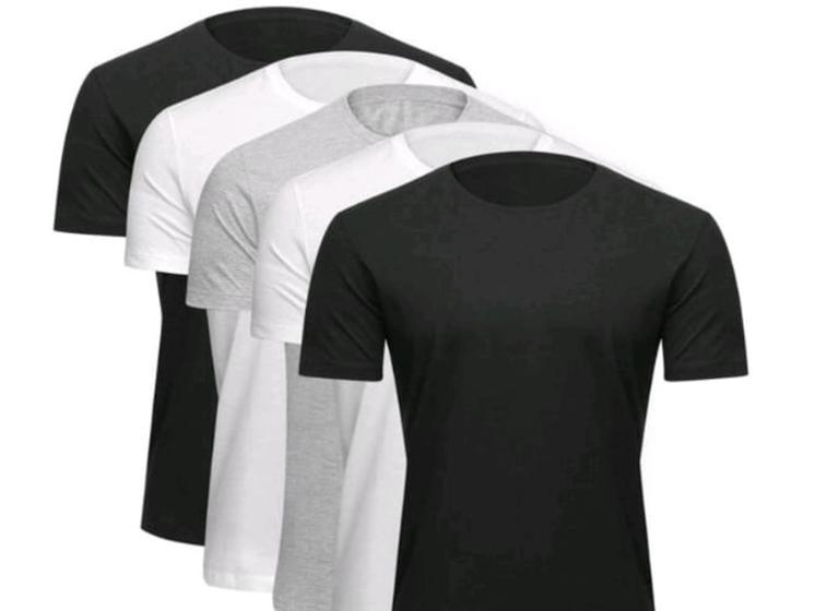 Imagem de Kit 5 Camisetas Básicos Masculina