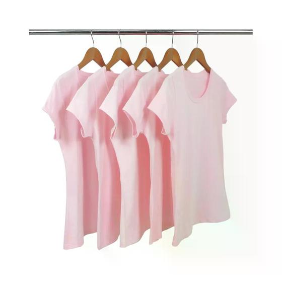 Imagem de Kit 5 Camisetas Feminina Baby Look 100% Algodão Premium